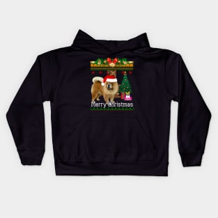 Ugly Christmas Sweater CHOW CHOWS Kids Hoodie